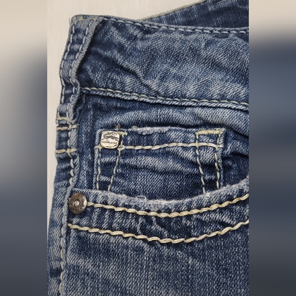 Silver Jean Co women's blue Denim Suku Capri size w31 - Picture 13 of 16
